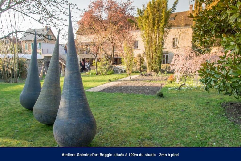 Amman Studio Avec Terrasse Au Coeur Du Village Impressionniste Auvers-sur-Oise Bagian luar foto